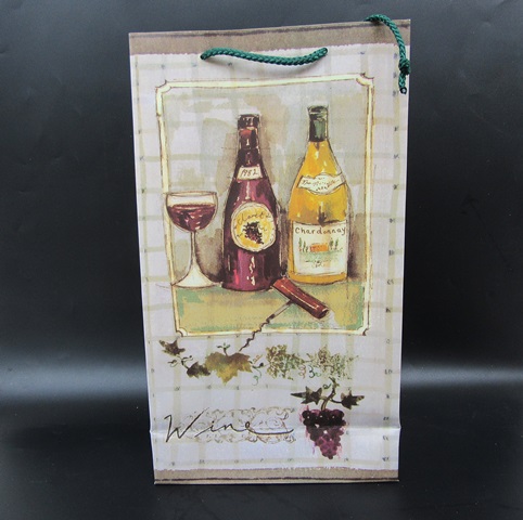 5Pcs HQ Paper Wine Bottle Bag Gift Bag 35.5x20x9cm - Click Image to Close
